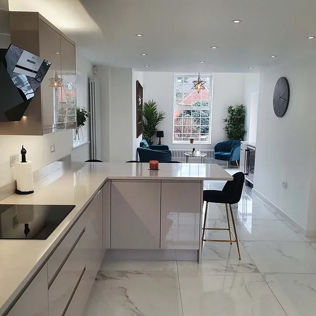 Remo Gloss Cashmere Kitchen Gallery