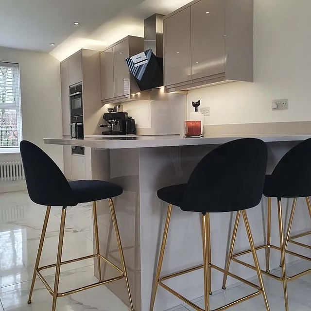 Remo Gloss Cashmere Kitchen Gallery